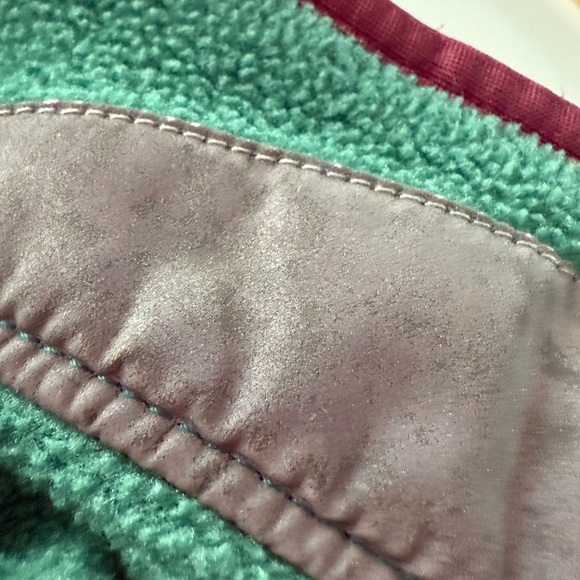 Patagoinia Vintage Kids Synchilla Quarter Zip Pull Over - Teal - Picture 6 of 6